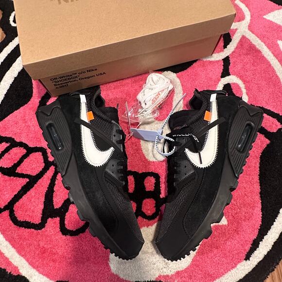 Nike Air Max 90 Off-White “Black” - Size 10 - Brand New main image 8